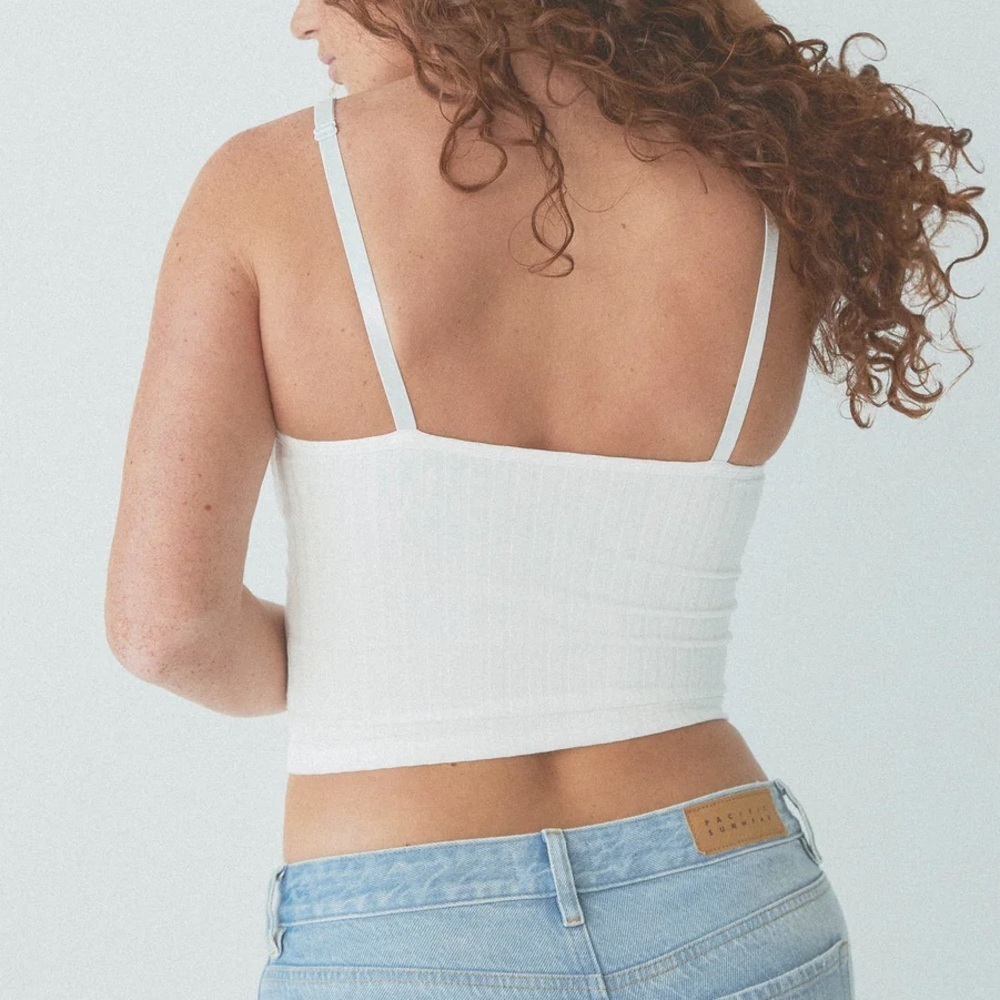 Klassy Network RIBBED CORSET BRAMI in White - Picture 4 of 4